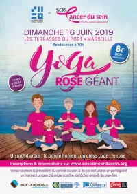 Yoga Rose géant 16 Juin aux Terrasses du Port à Marseille